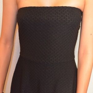 Black Tube Skater Dress